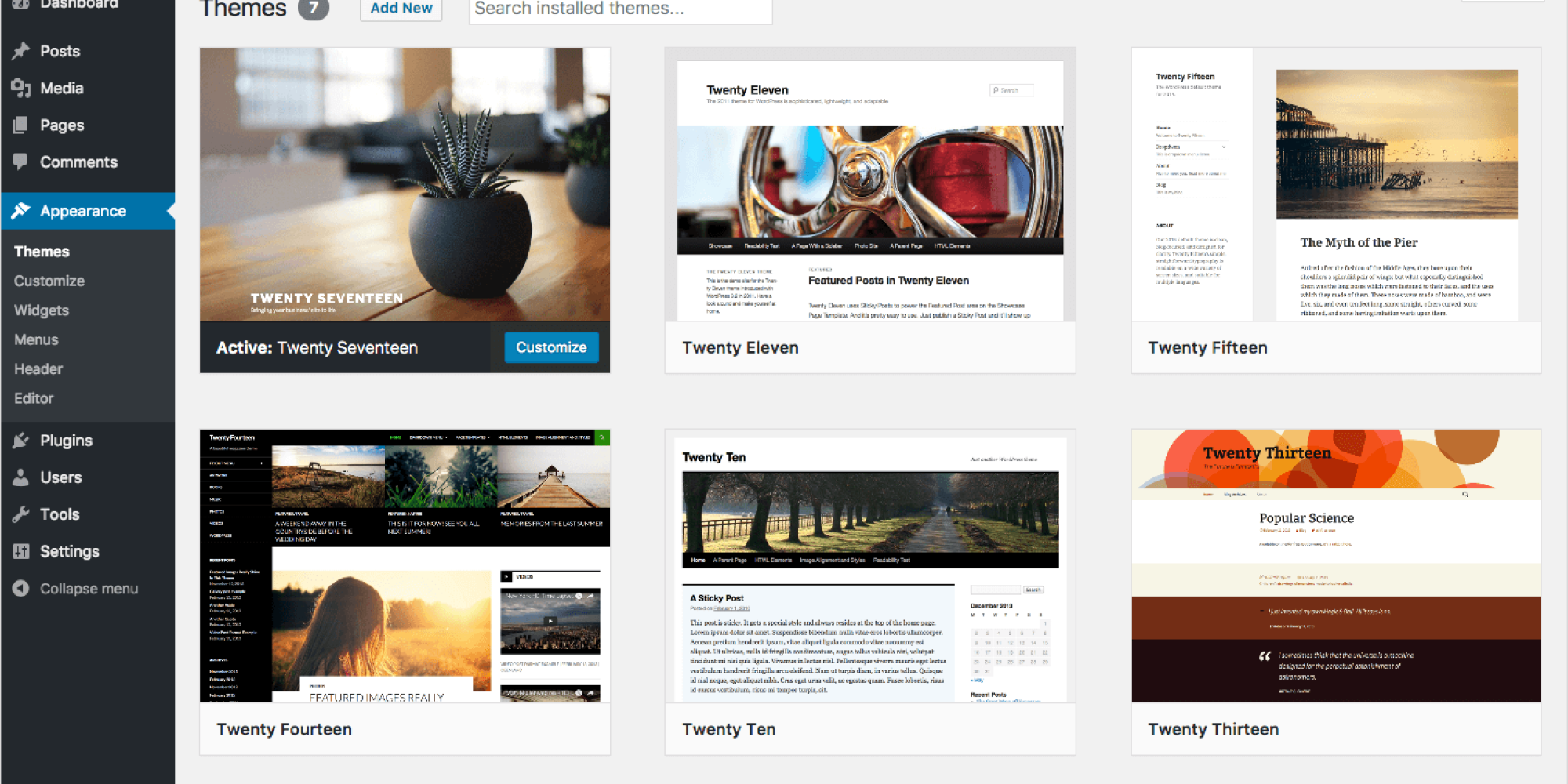 Thèmes Wordpress