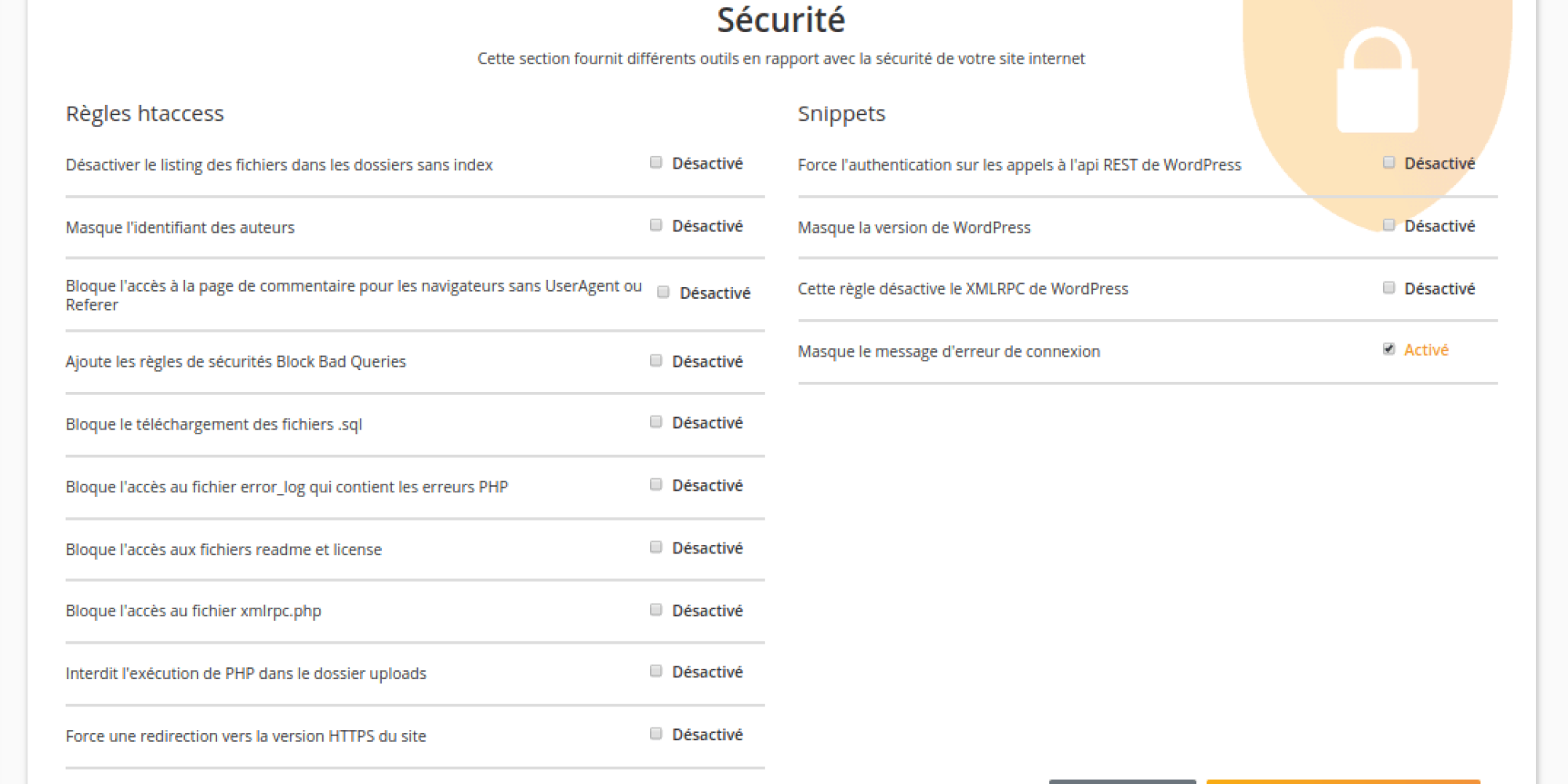 Wp Tiger Securité Wordpress